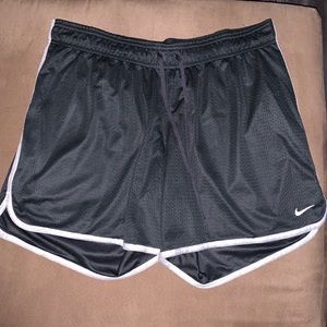 Gray Nike athletic shorts